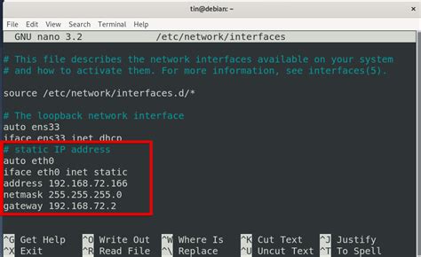Debian Network setup. . Ansible configure network interface debian